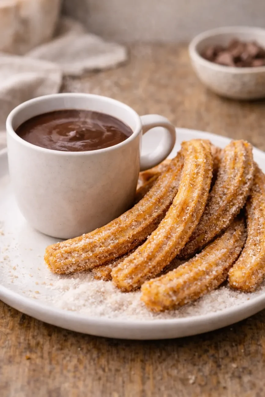 CHURROS con CHOCOLATE