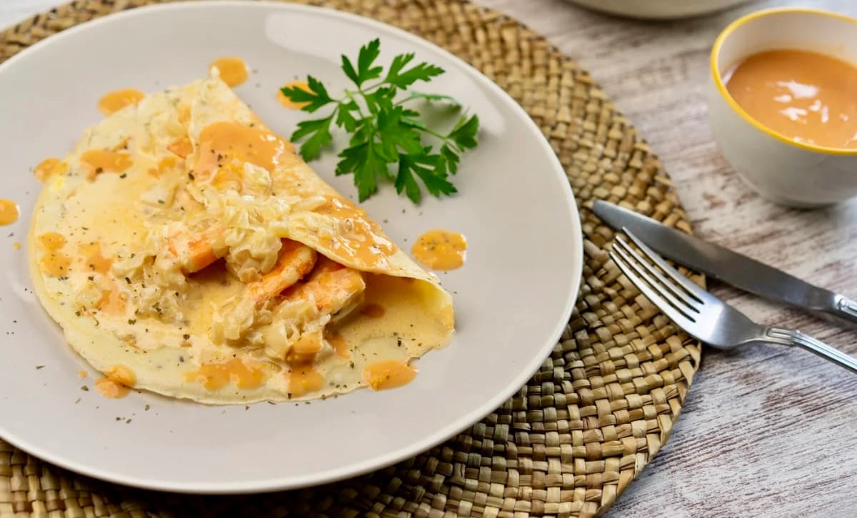 CREPES de LANGOSTINOS
