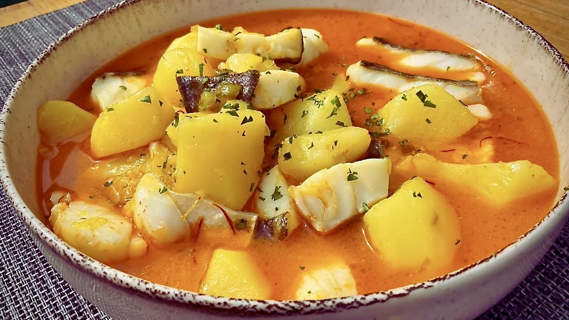 PATATAS con BACALAO