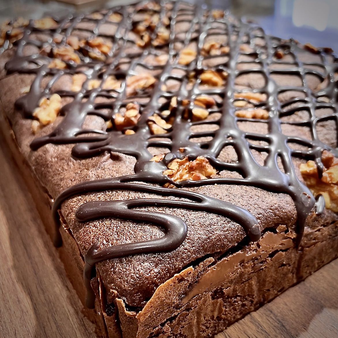 BROWNIE casero de NUECES