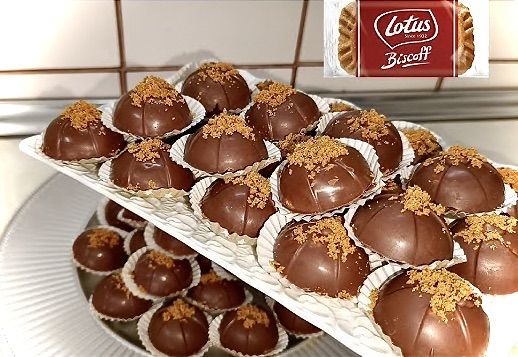 BOMBONES Rellenos de Crema LOTUS con THERMOMIX