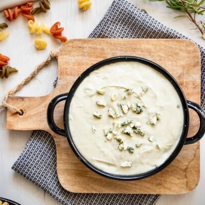salsa de queso curado