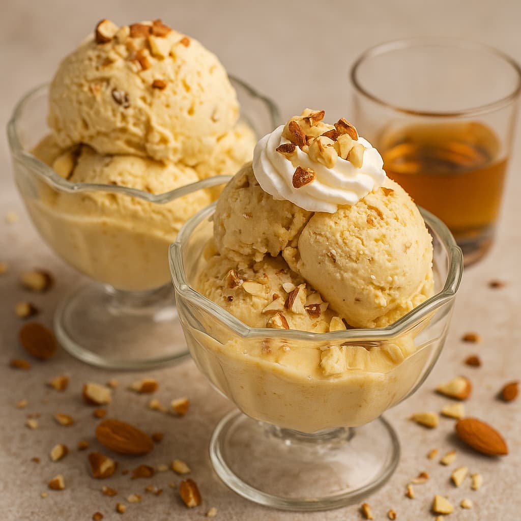 HELADO de WHISKY y ALMENDRAS con Thermomix