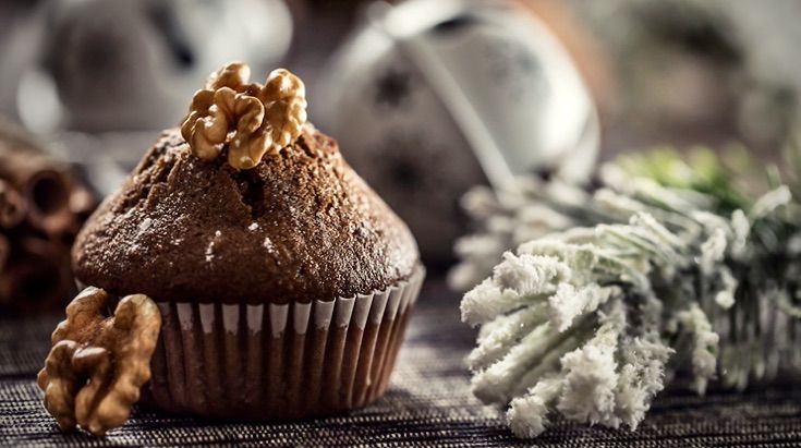 MUFFINS de CHOCOLATE y NUECES con Thermomix
