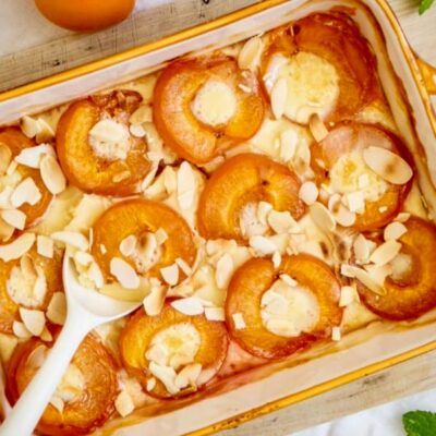 albaricoques gratinados