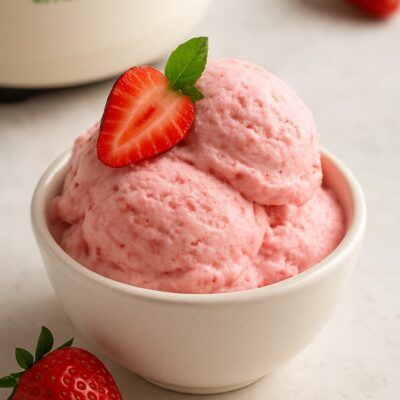helado de fresa receta
