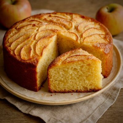 tarta humeda de manzana